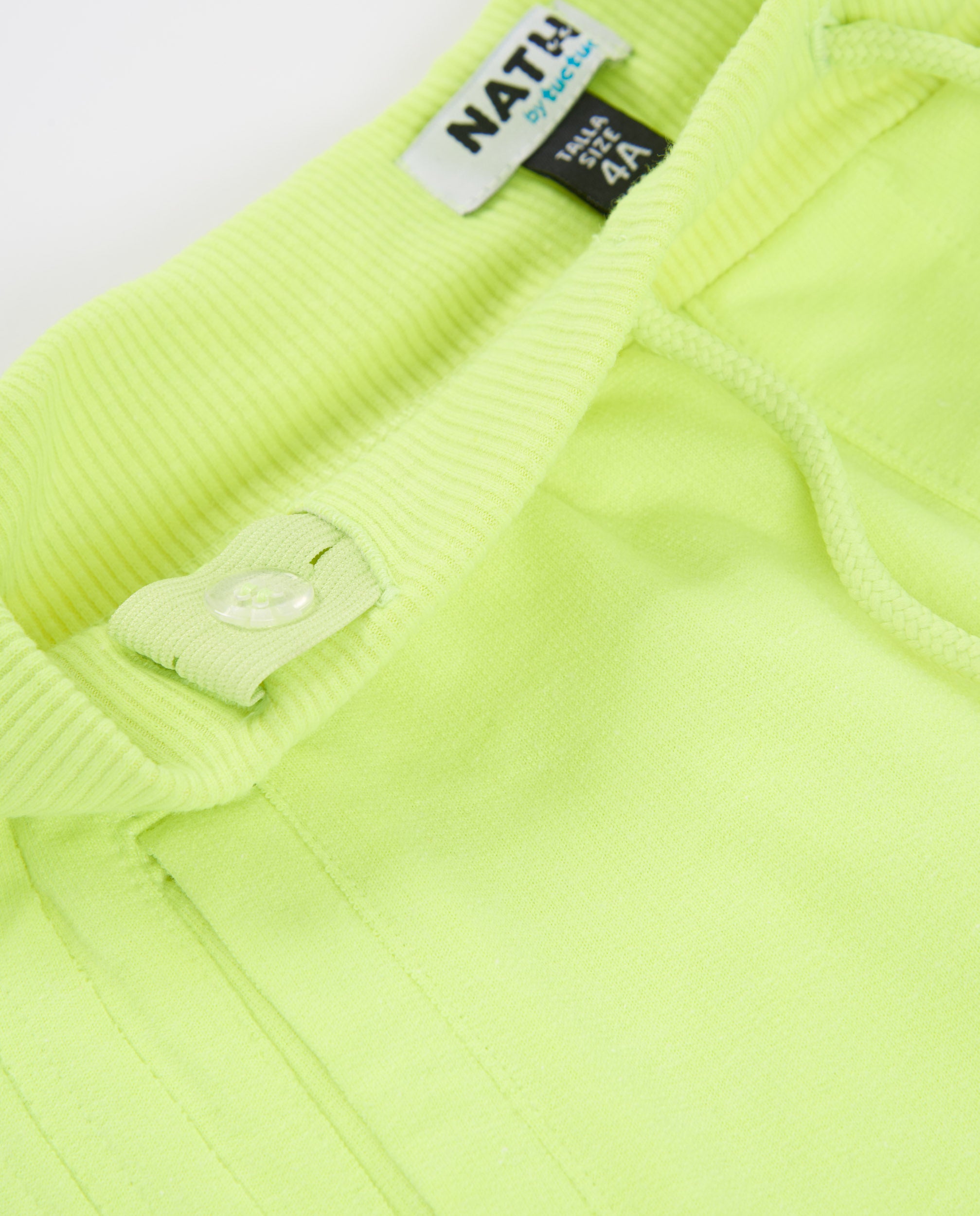 TucTuc Bermuda maglia bambino lime cordoncino
