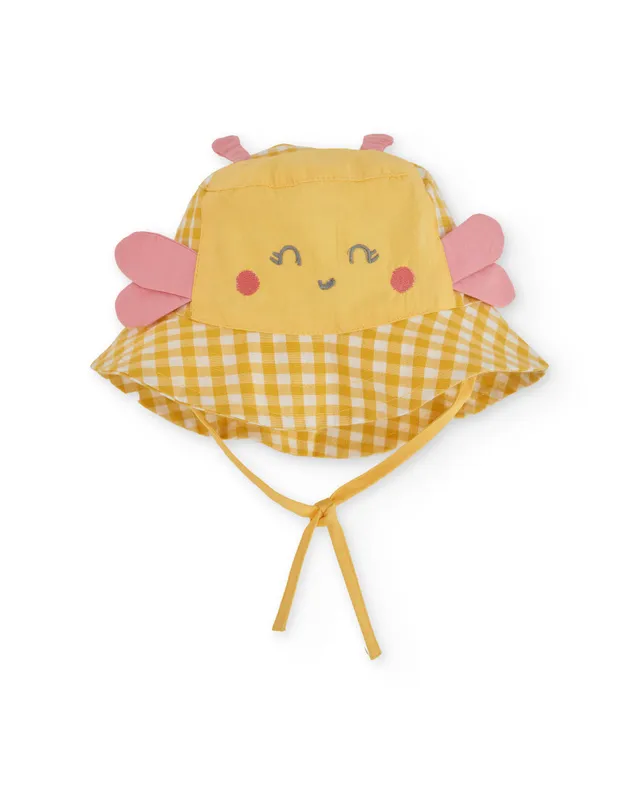 TucTuc Accessori cappellino neonata vichy giallo 42