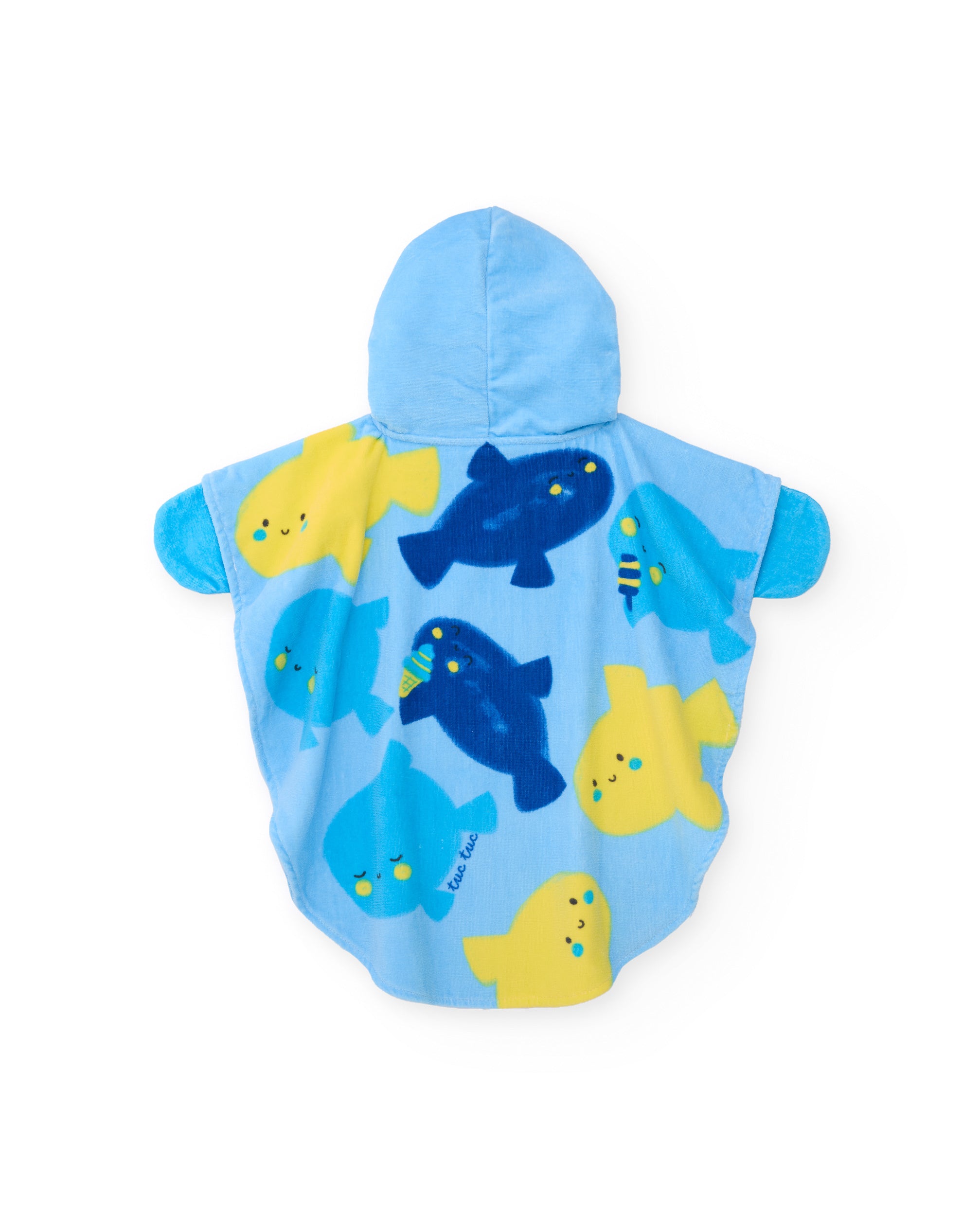 TucTuc Asciugamani Poncho Spugna neonato blu