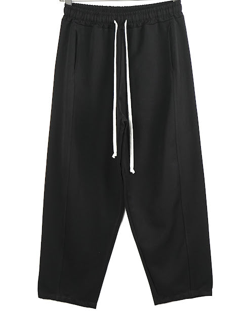 Sottosopra pantalaccio baggy pantalone nero cuciture a vista