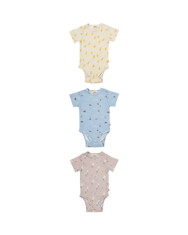 Woolly Organic Baby Bodysuits body SS27 manica corta Follow the Chicks