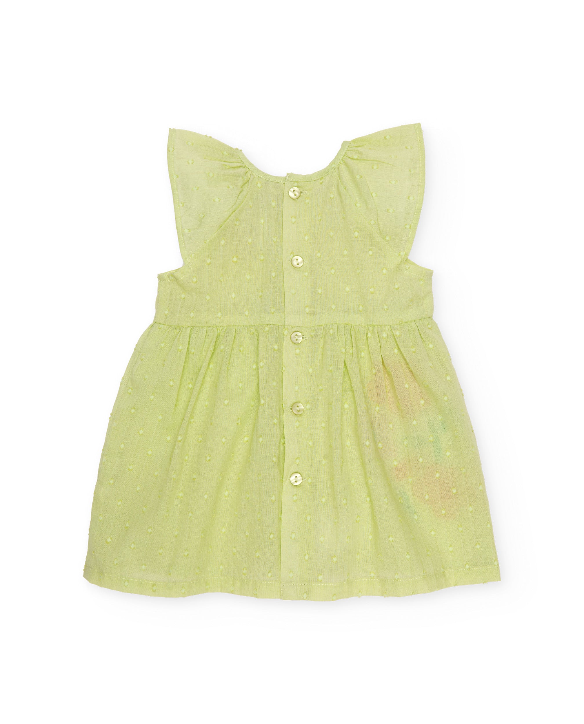 TucTuc Vestiti vestito verde pois floreale+copripannolino