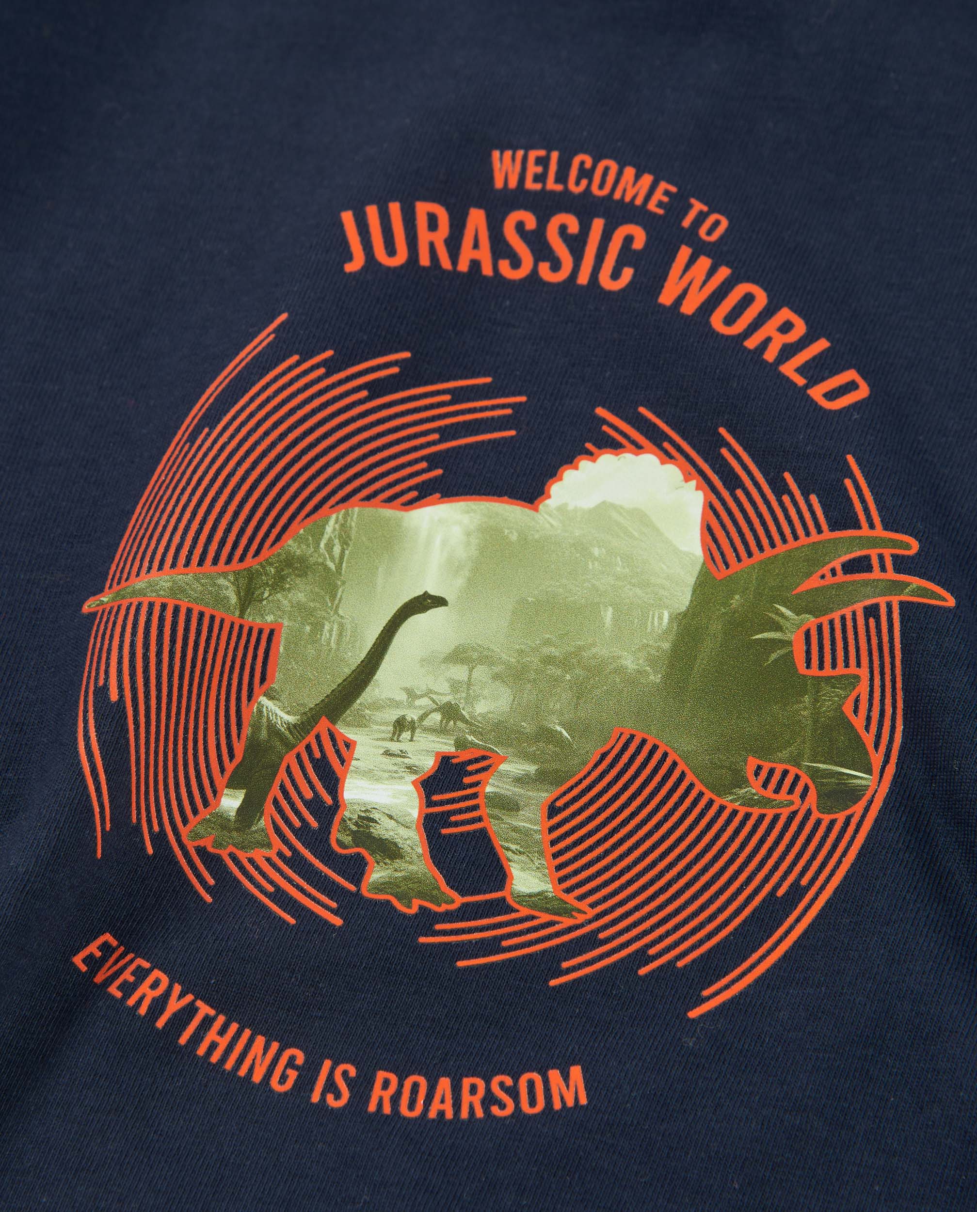 TucTuc Magliette T-shirt Bambino Blu Maniche Lunghe Dinosauro