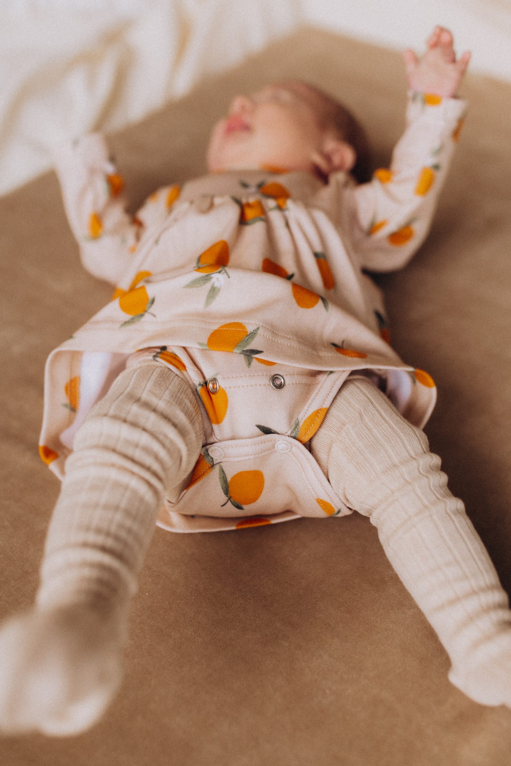 Woolly Organic Longsleeve Dress vestito neonata cotone bio
