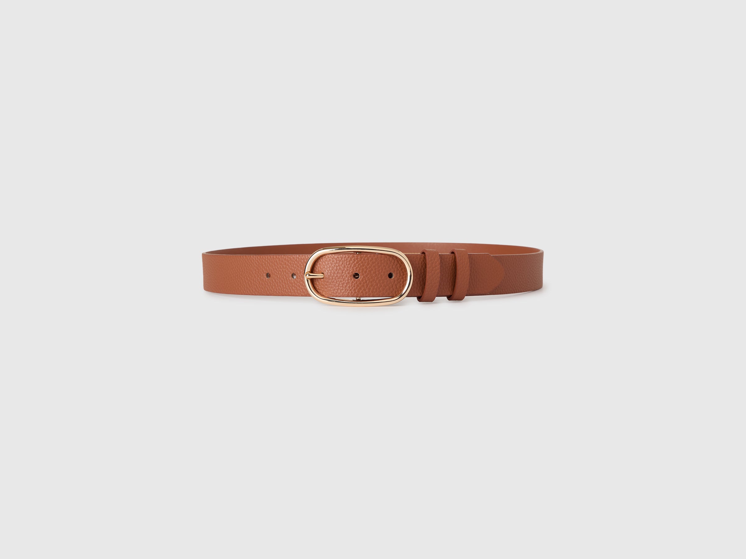 United Colors of Benetton Belt with shiny buckle cintura fibbia oro