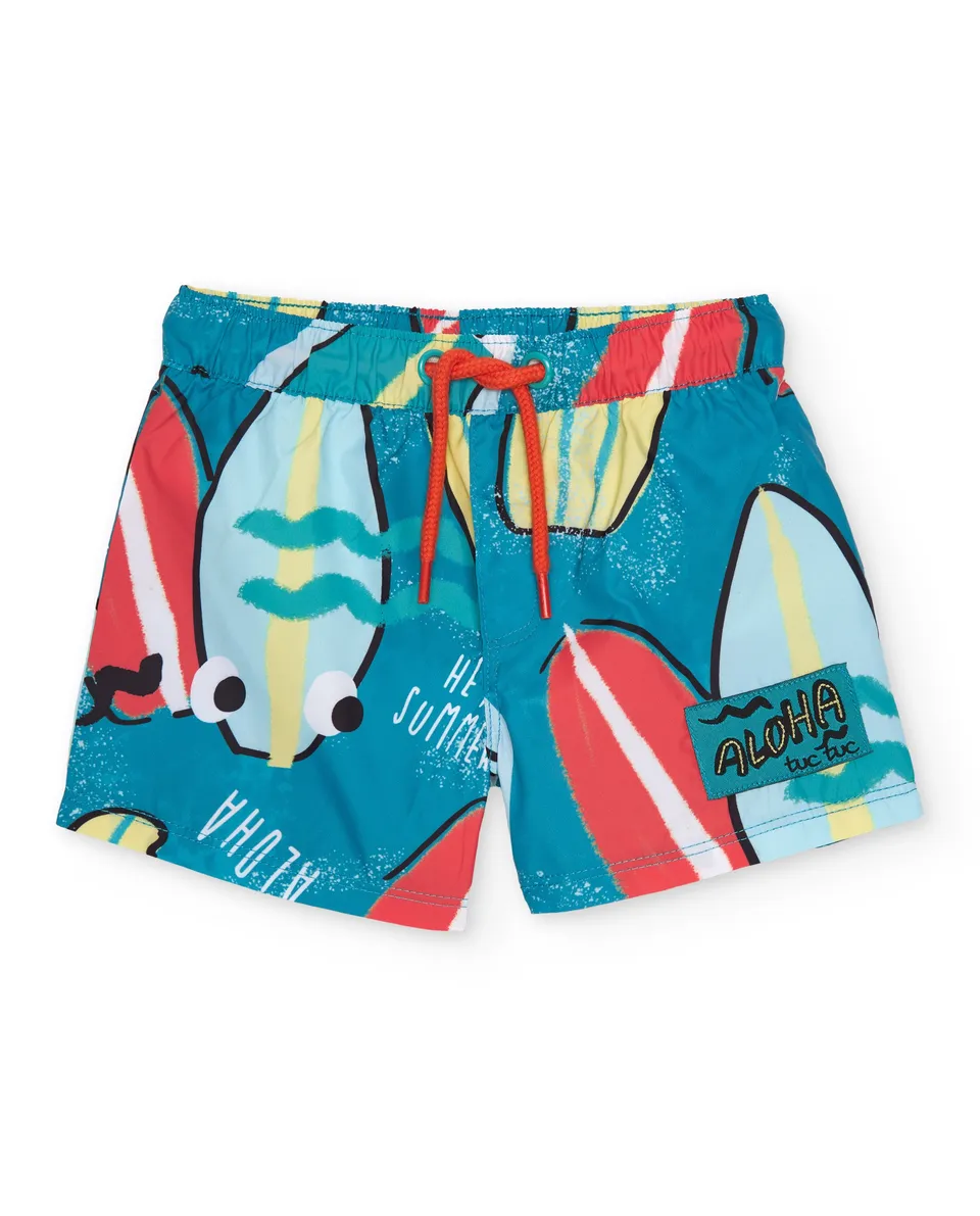 TucTuc Costumi Da Bagno Costume Bambino Surf Turchese