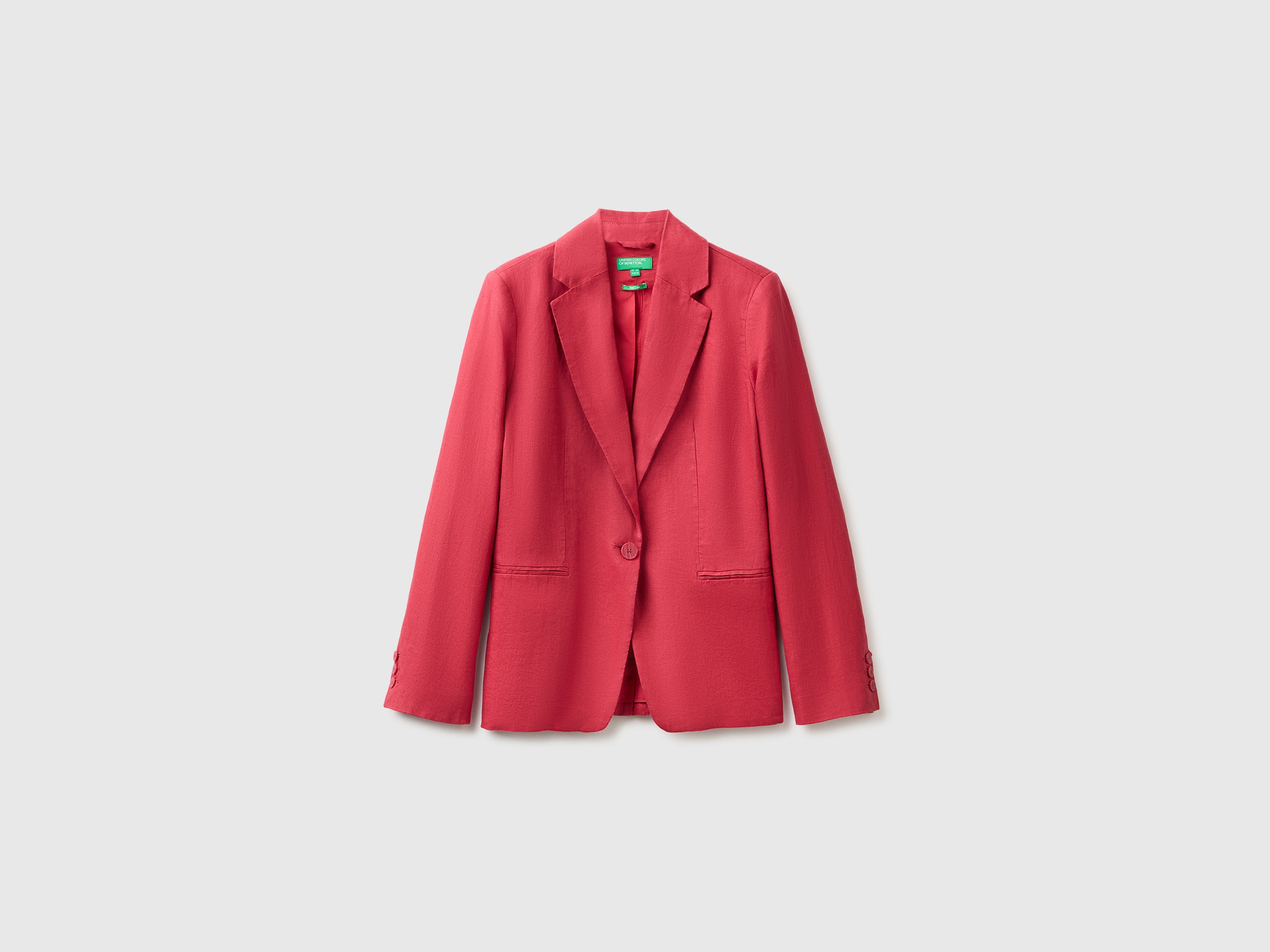 United Colors of Benetton giacca lino 44 monopetto puro lino