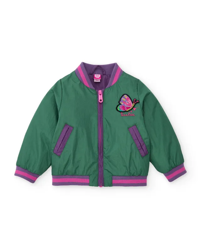 TucTuc Giacche Giacca bambina verde farfalla 4A
