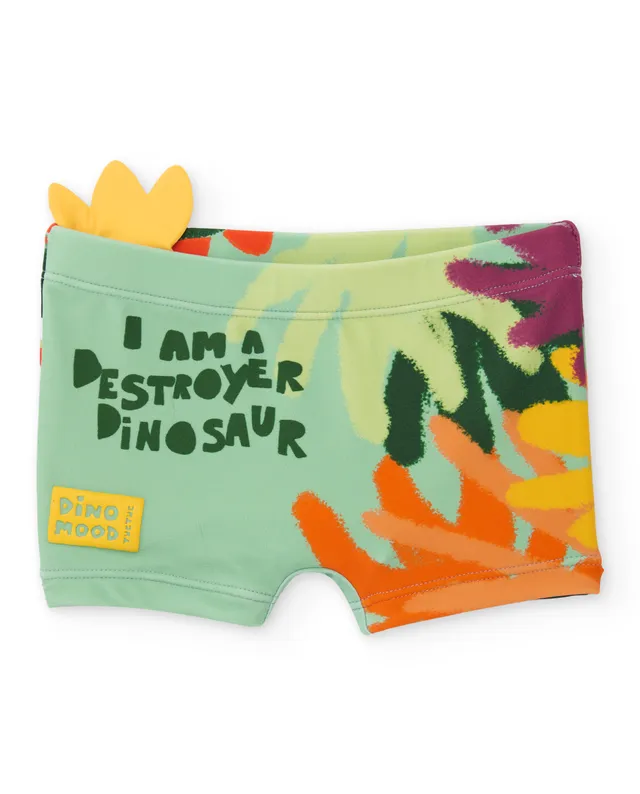 TucTuc Costumi Bagno boxer bambino verde dinosauro