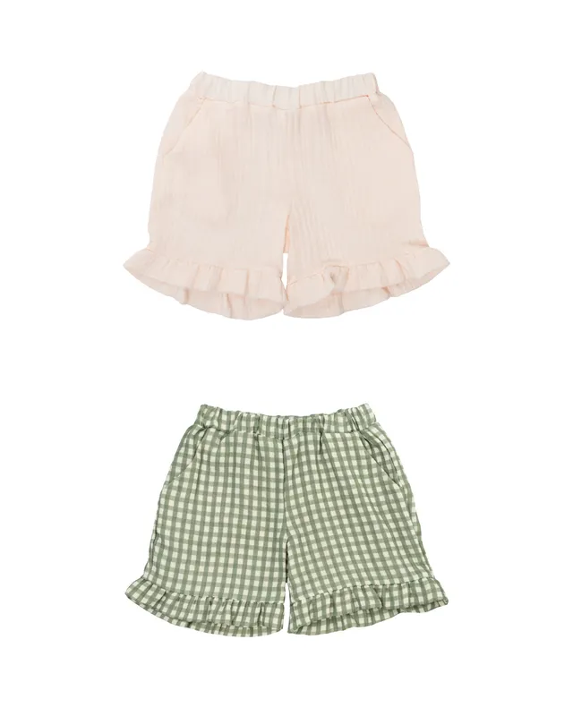 Woolly Organic Girl’s Shorts Pantaloncini Bimba Cotone