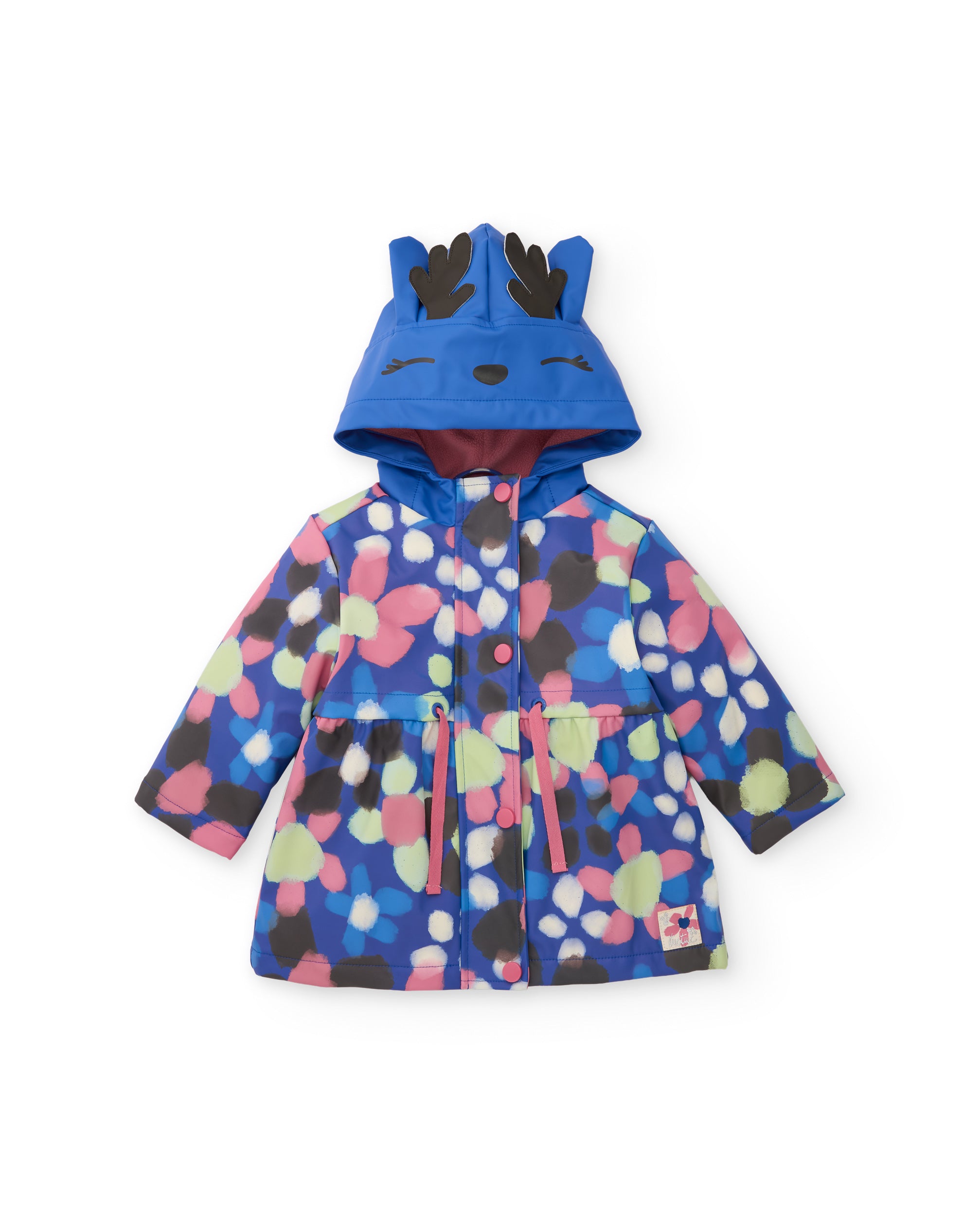 TucTuc Cappotti Impermeabile Bambina Blu Floreale
