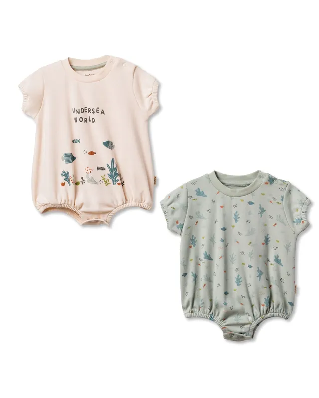 Babycosy Set 2 Pagliaccetti Mare cotone organico neonato