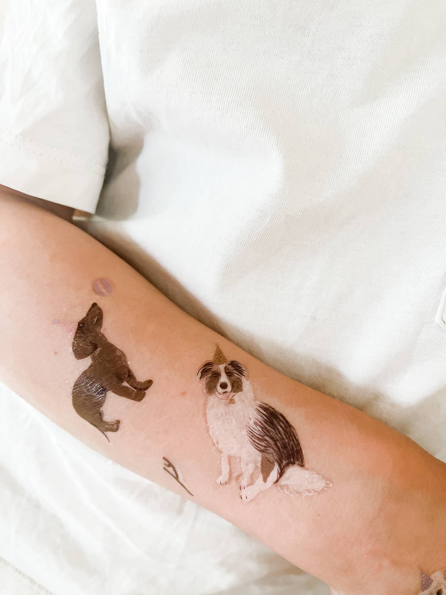 Nuuk tatuaggi temporanei cani bambini vegan
