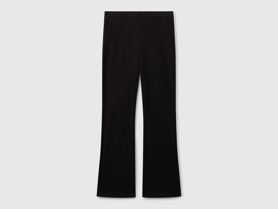 United Colors of Benetton Trousers Leggings Cotone Svasati S