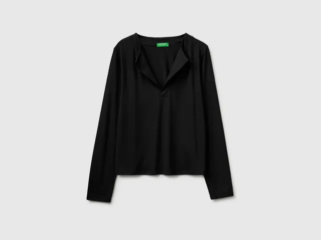 United Colors of Benetton Maglietta viscosa rever taglia M