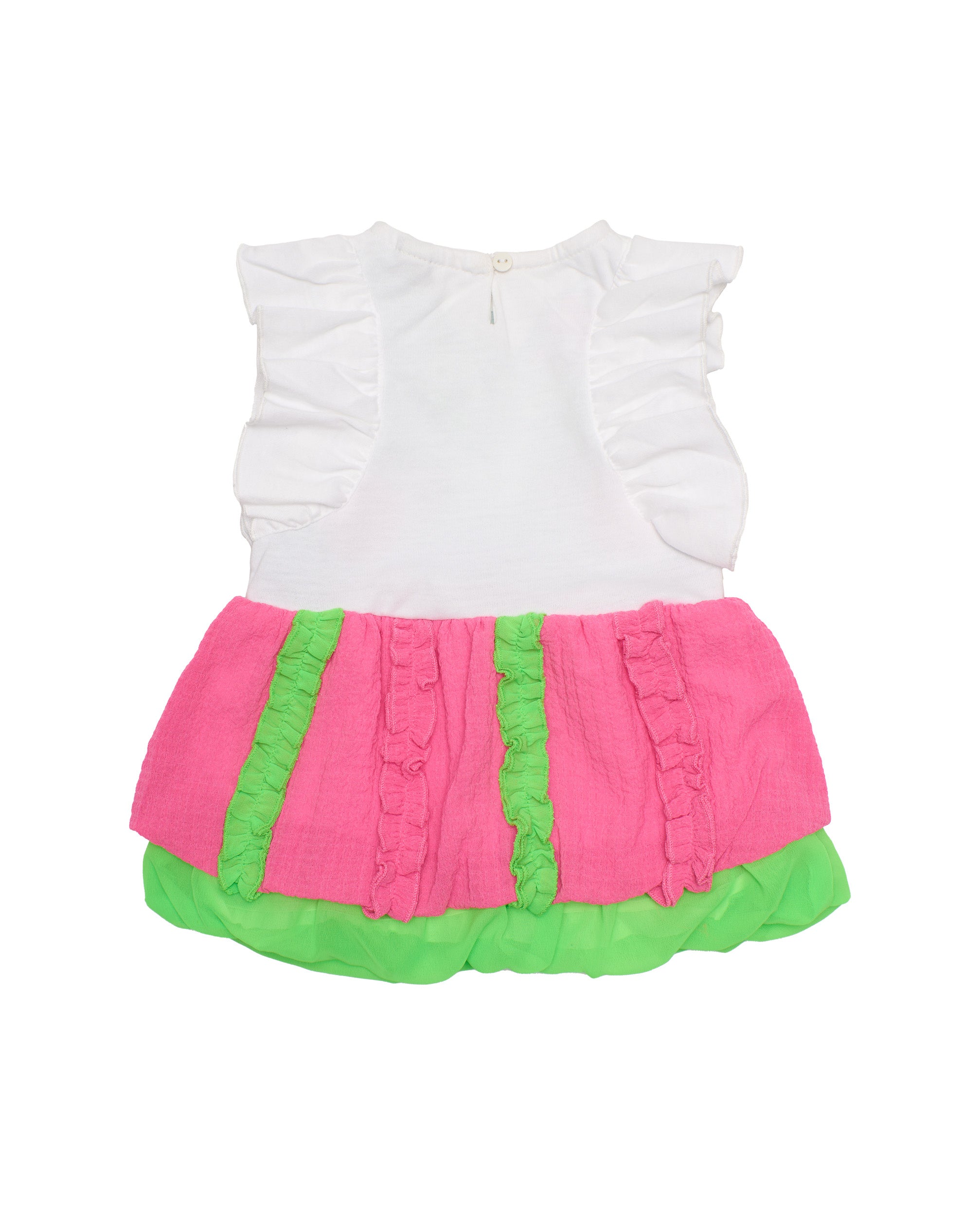 TucTuc Vestiti Vestito Bambina Blu in Tessuto con Fiori