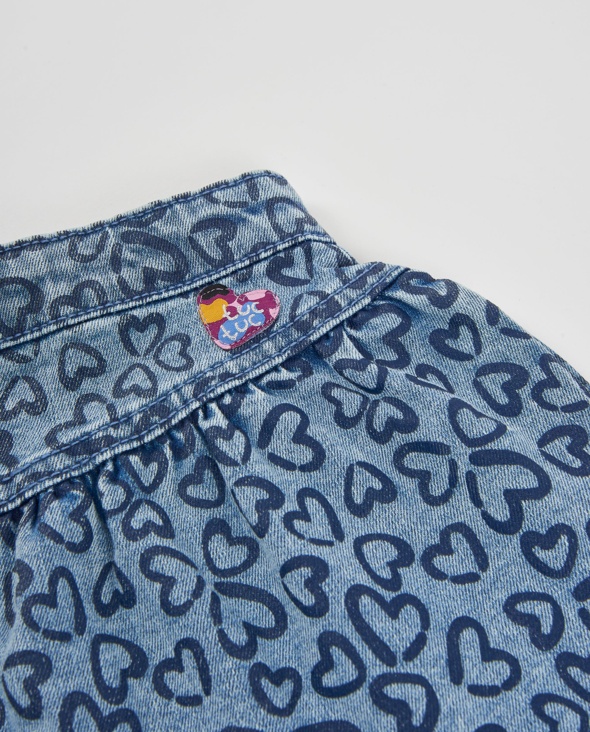 Tuc Tuc Gonne Gonna Bimba Denim Cuori Cotone