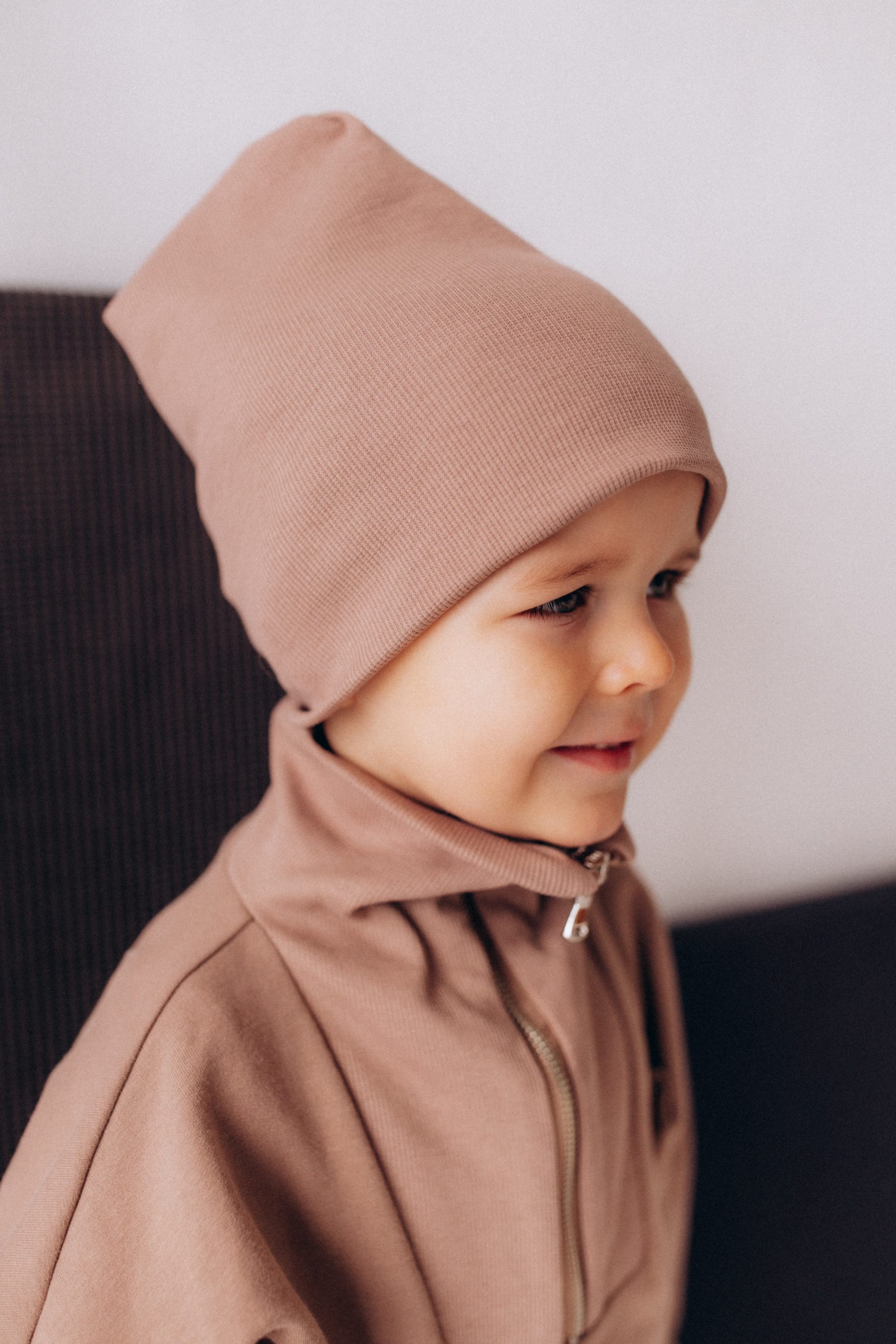 Woolly Organic Beanie Cappello Neonato Cotone Costina