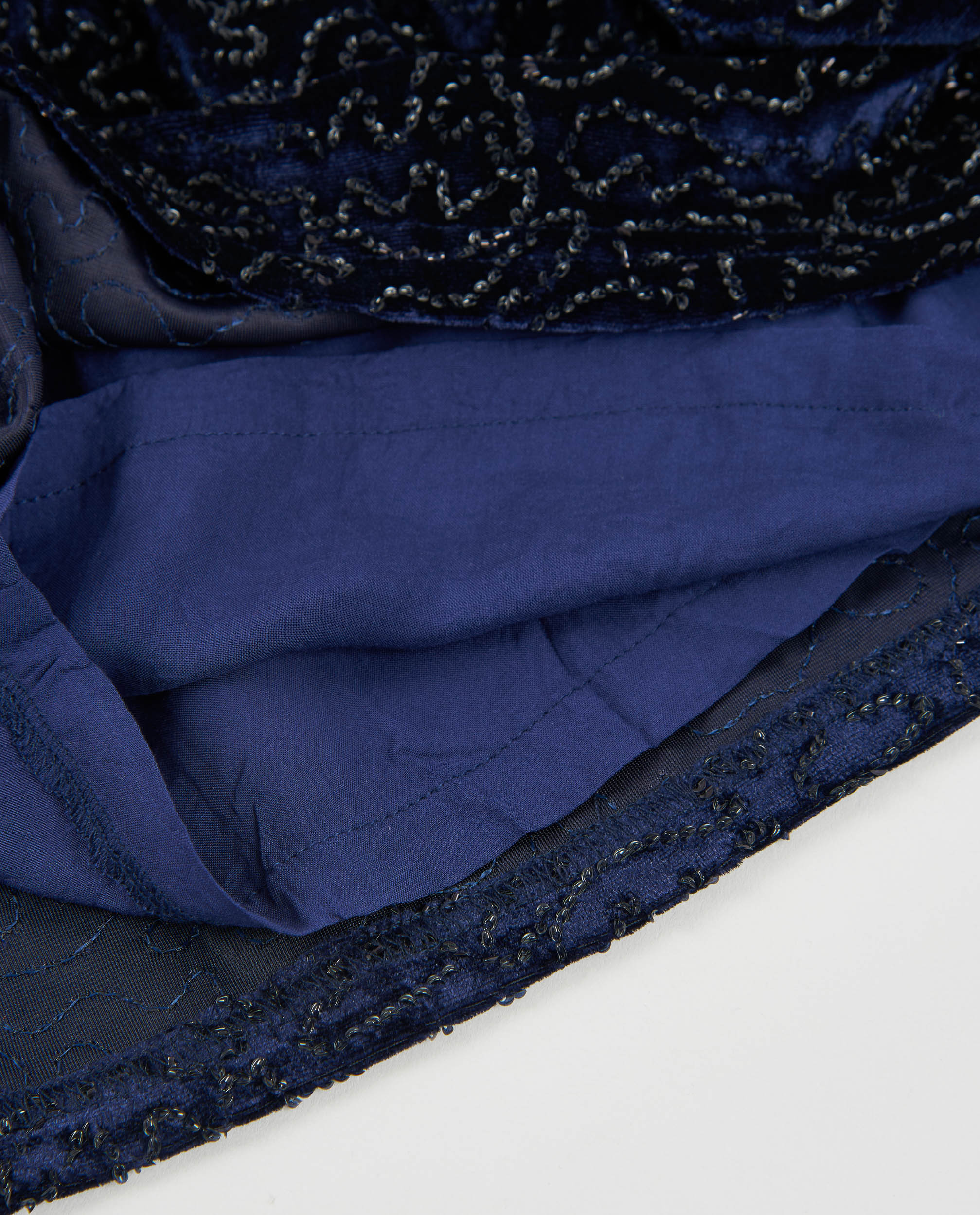 TucTuc Vestiti Vestito bambina svasato blu navy brillante