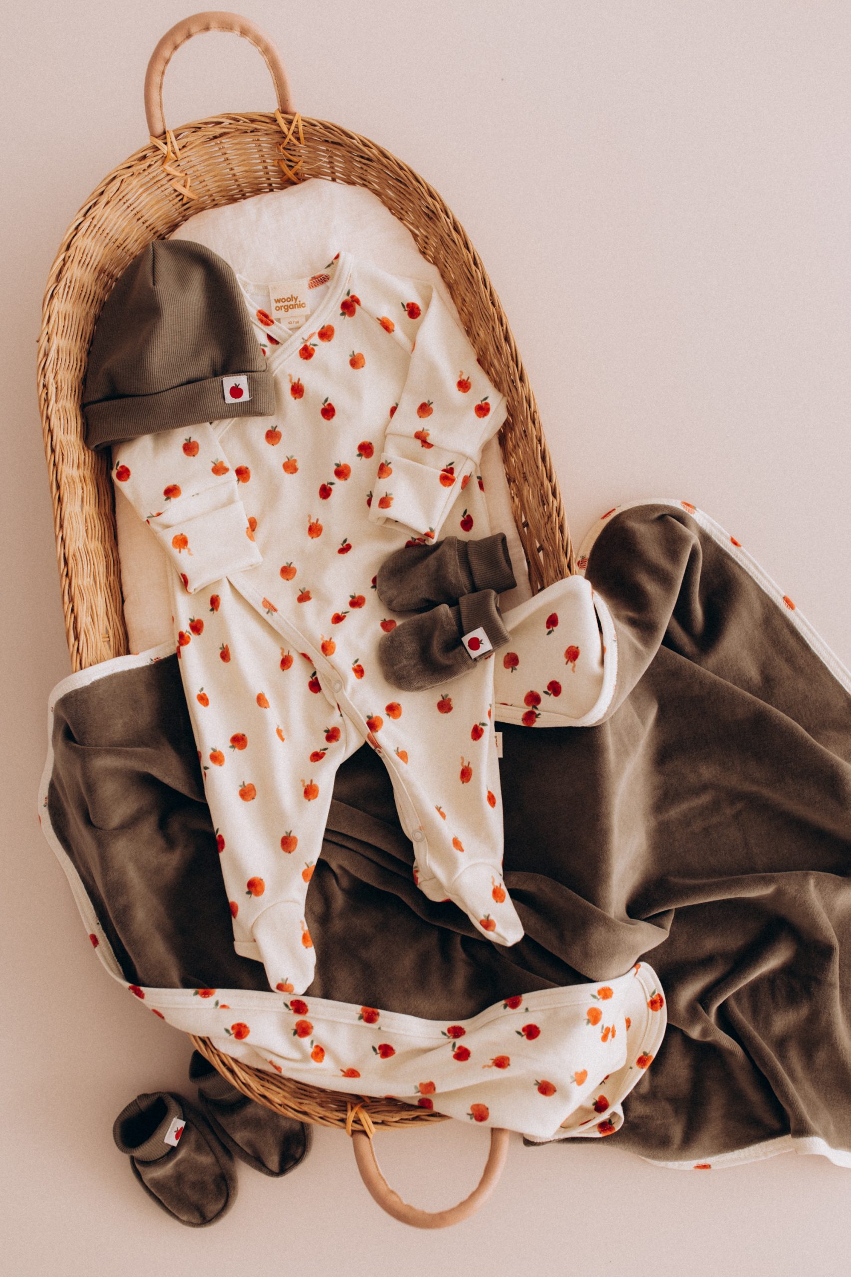 Woolly Organic Wrap Sleepsuit tutina cotone incrociata