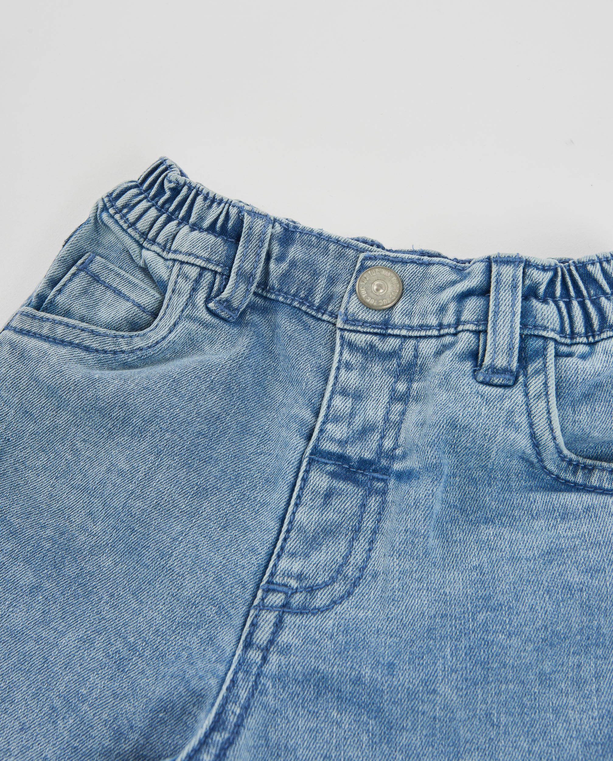 TucTuc Pantaloni Jeans Bambino Denim Cargo Elastico