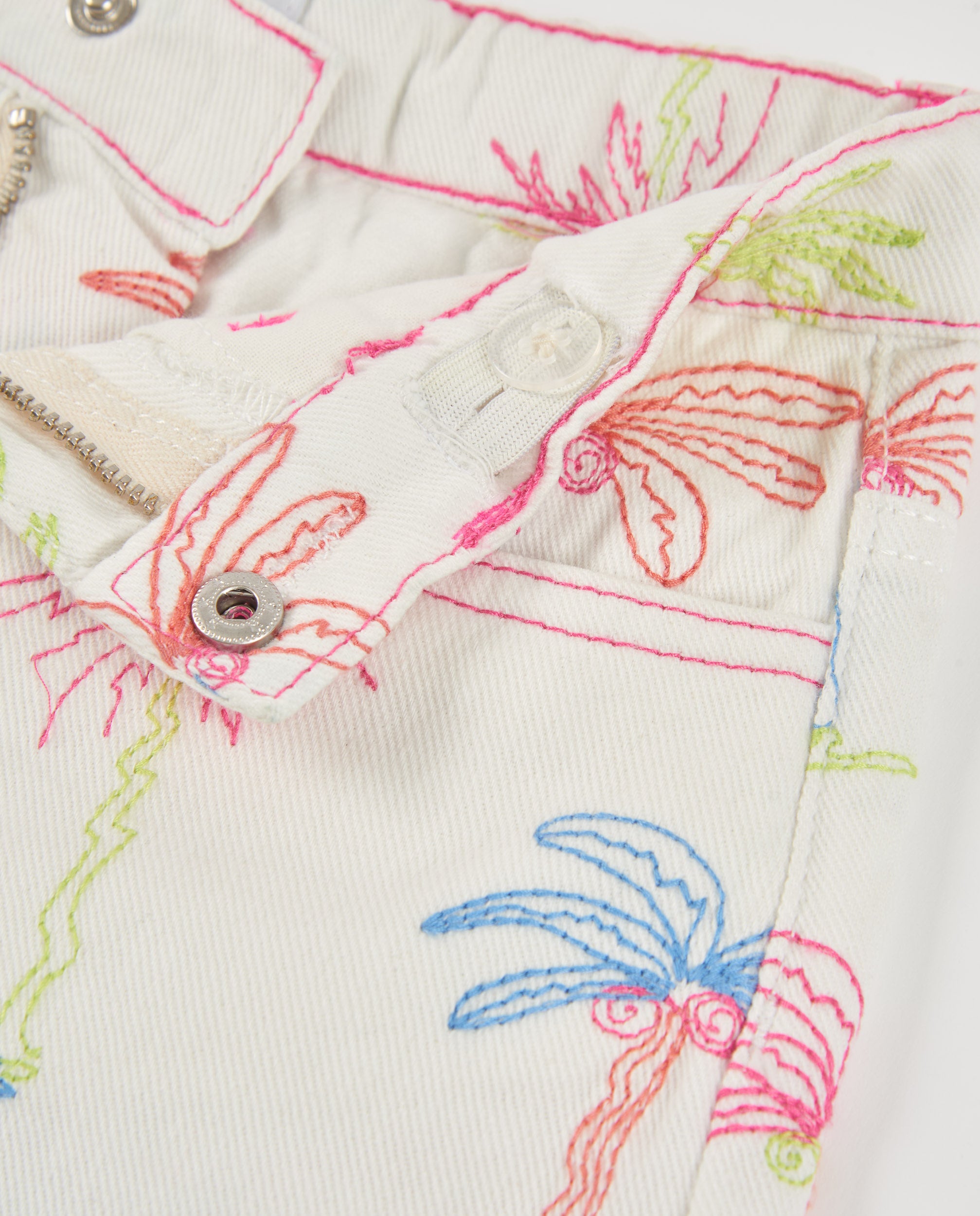 TucTuc Bermuda Shorts Bambina Bianchi Stampa Palme