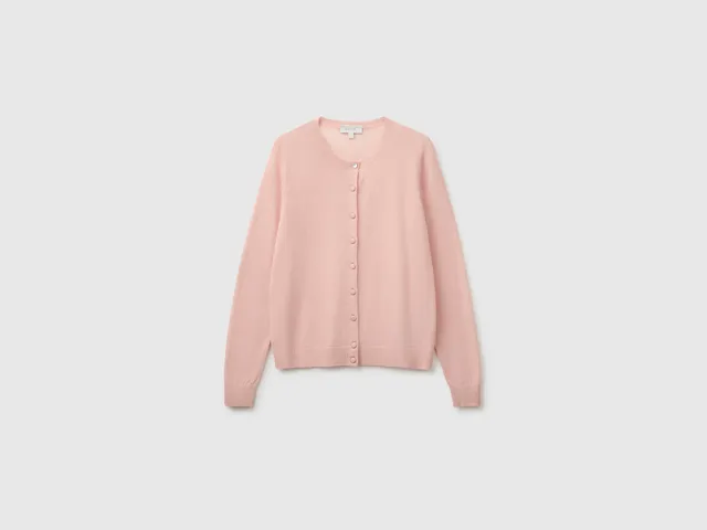 United Colors of Benetton cardigan lana ultraleggero taglia M manica lunga