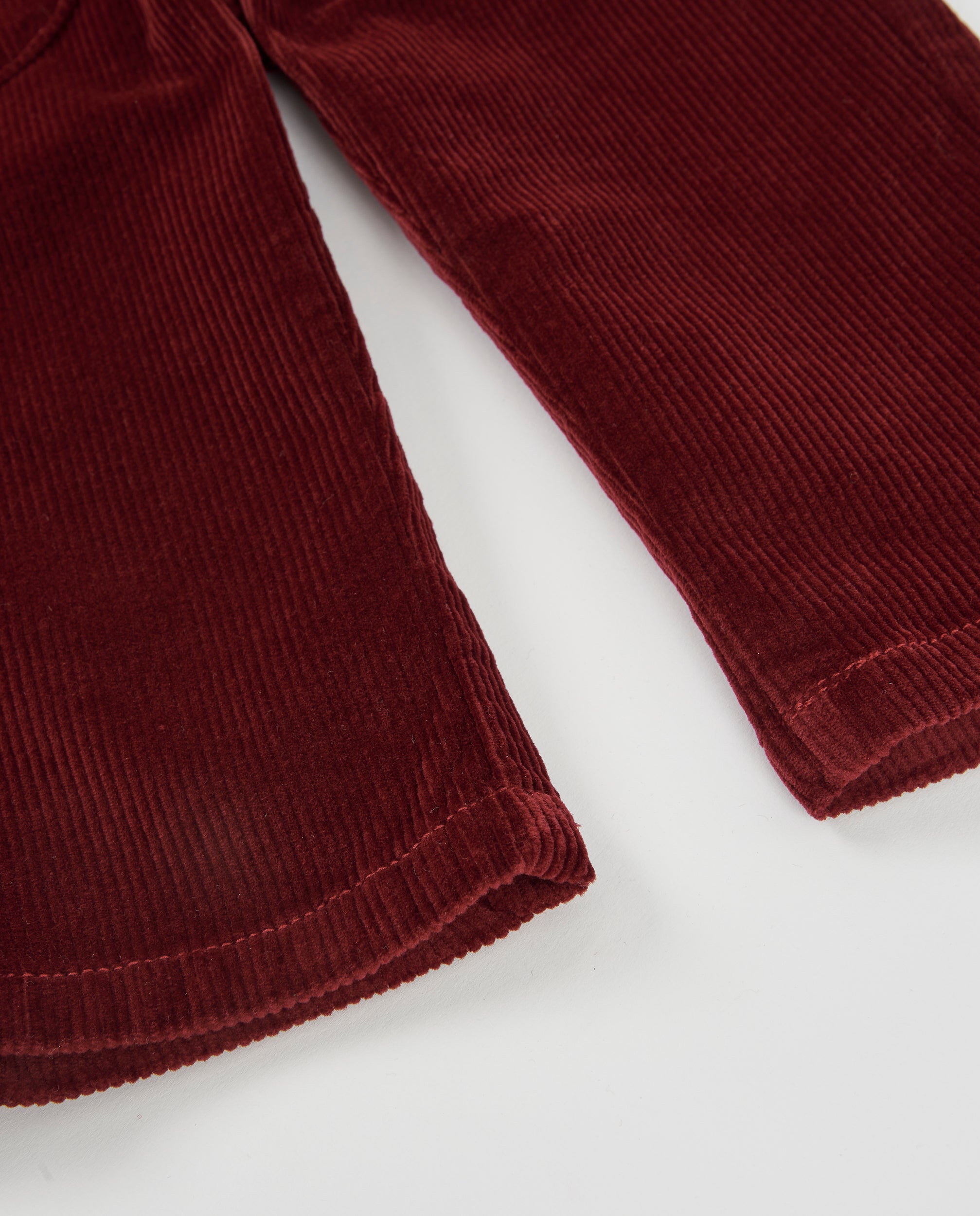 TucTuc Pantaloni bambino velluto coste bordeaux 6M