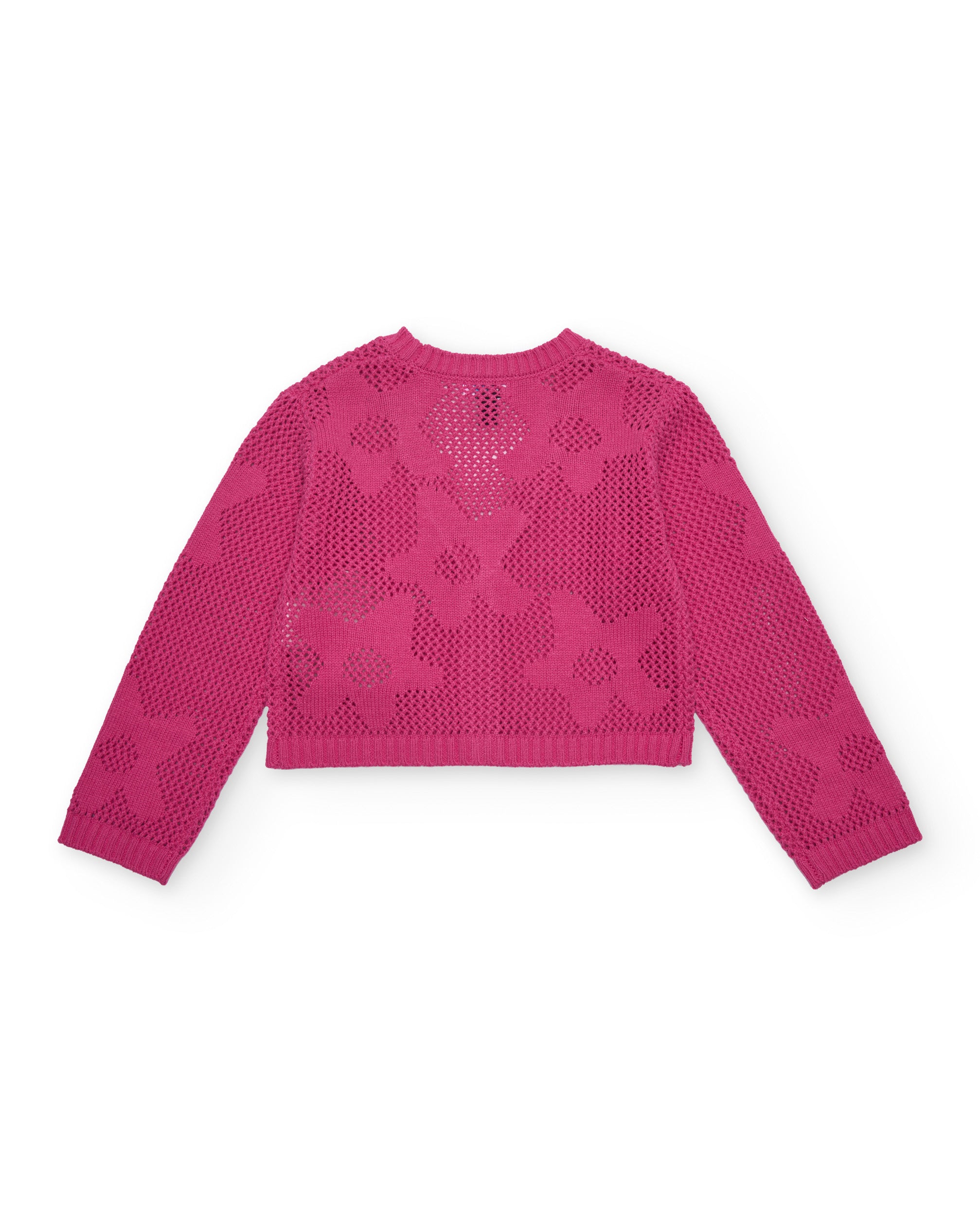 TucTuc Maglioni cardigan traforato bimba fucsia 4 anni