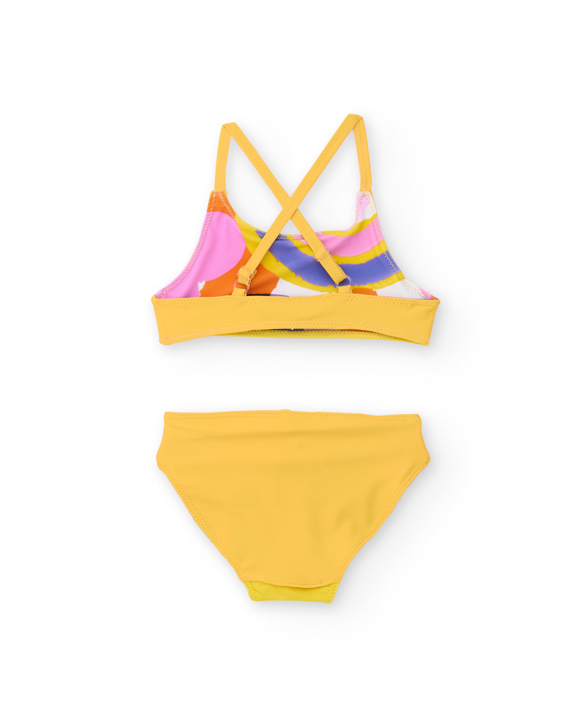 TucTuc Costumi Bikini Bambina Giallo Motivo Astratto