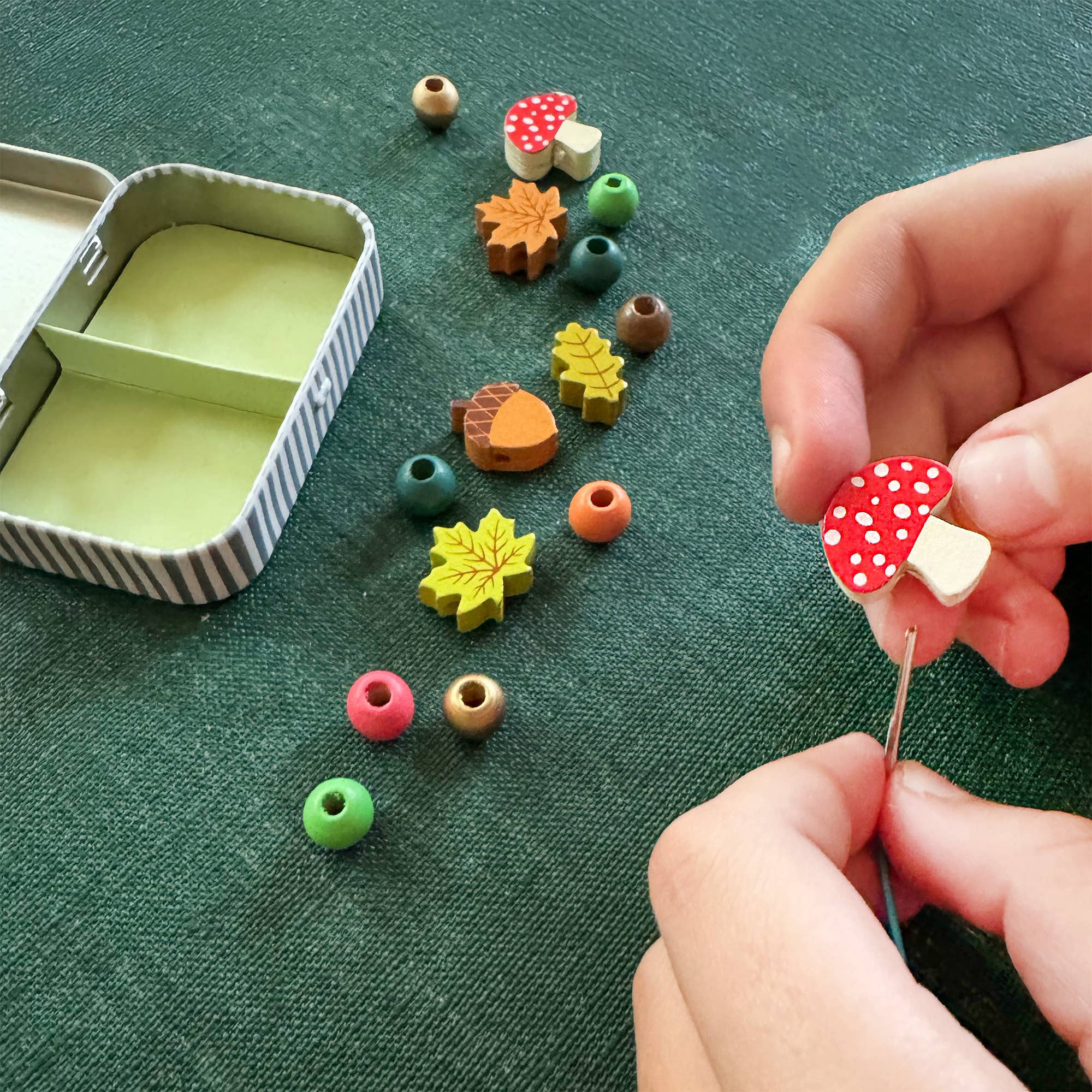 Cotton Twist Mini Kit Braccialetto Legno Foresta