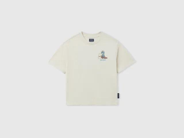 United Colors of Benetton T-shirt stampa western maglietta cotone