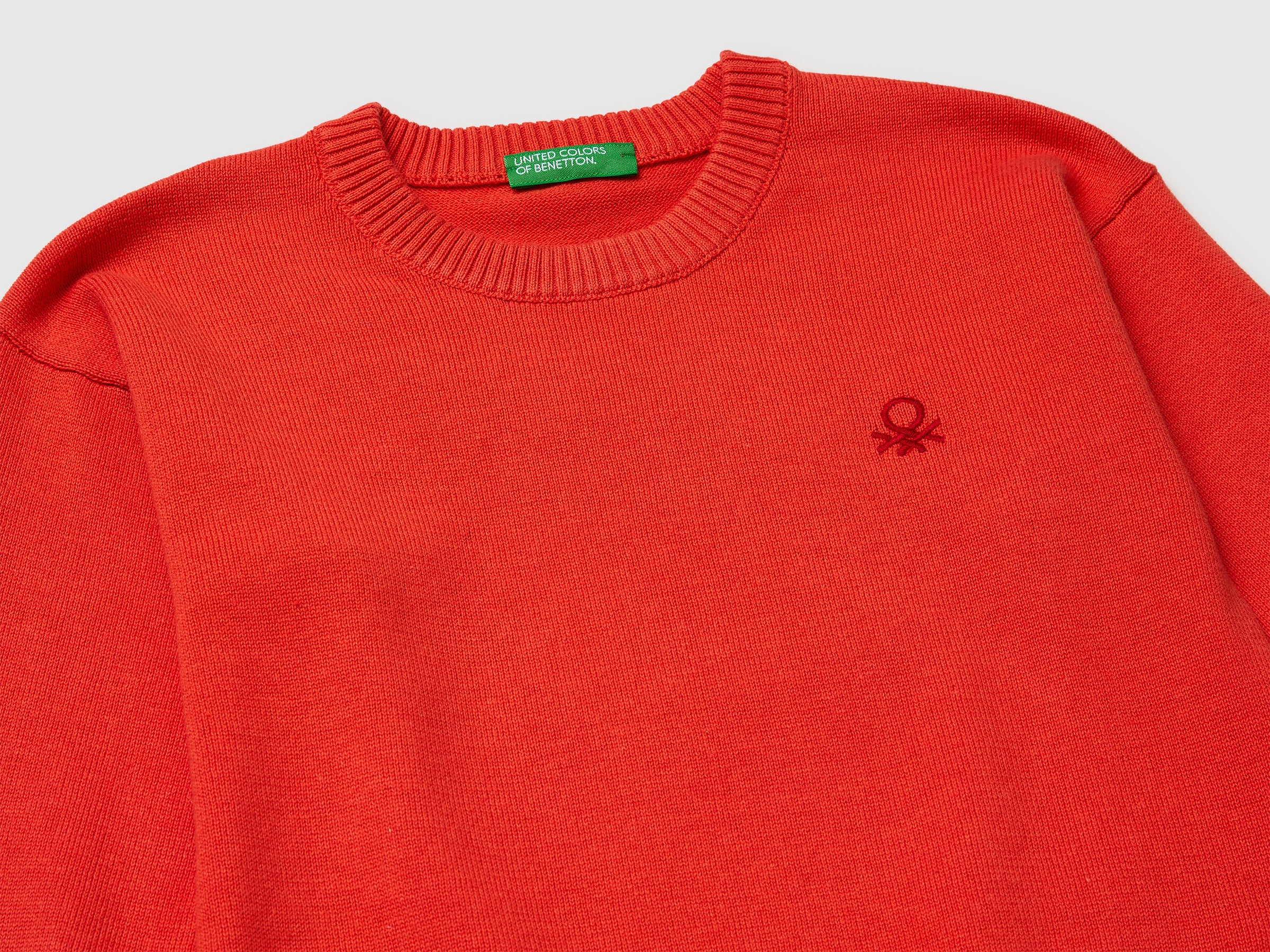Benetton Sweaters Maglione girocollo cotone organico bimbo
