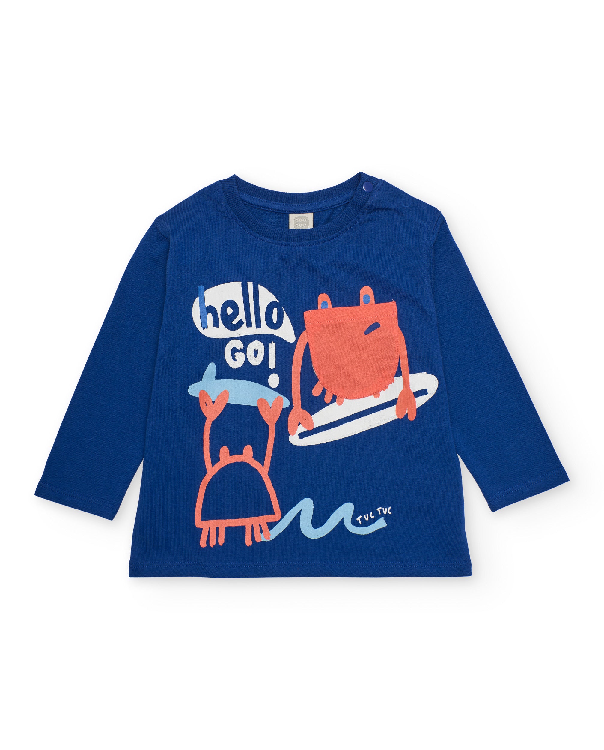 TucTuc Magliette bambino maniche lunghe navy granchi