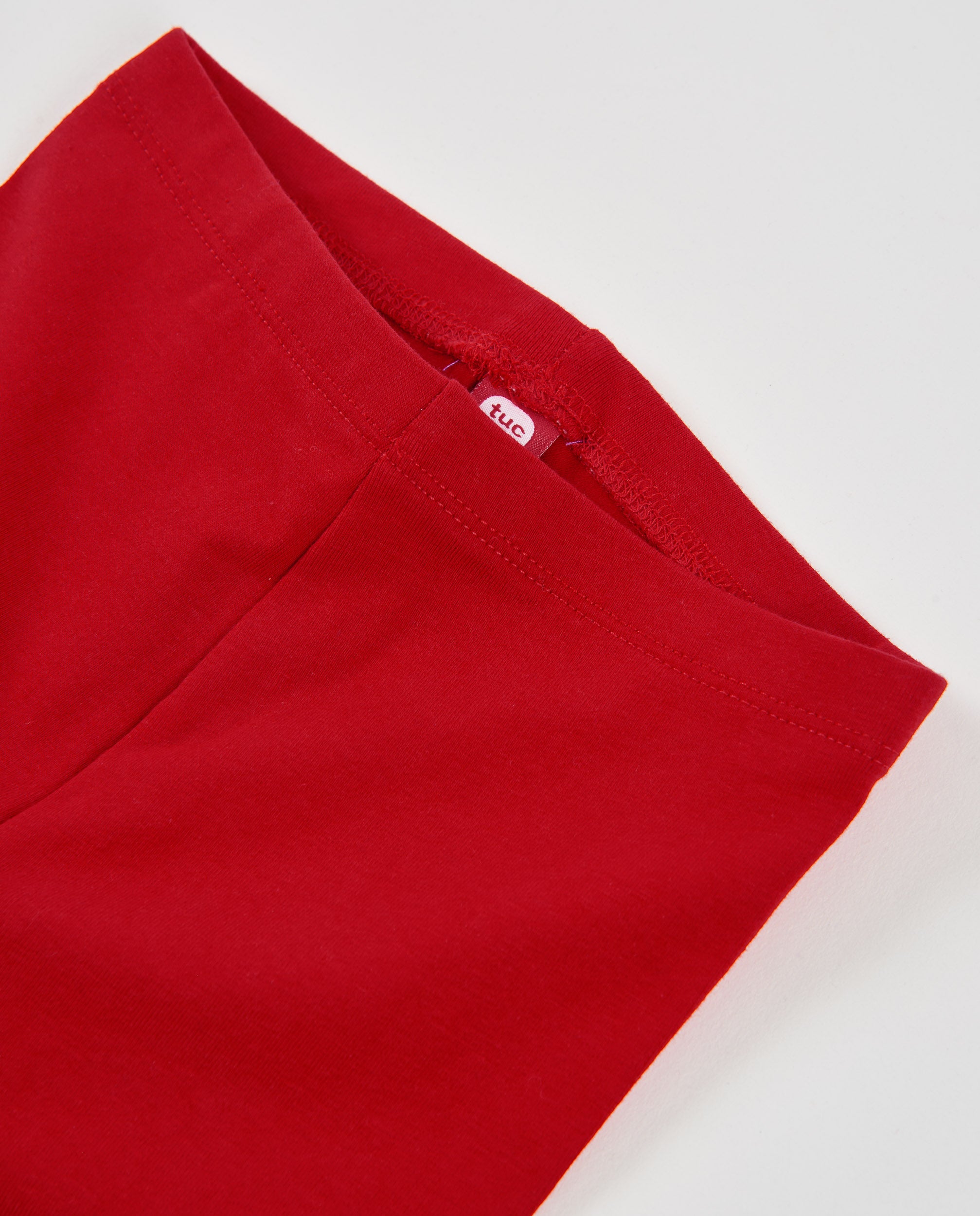 TucTuc Leggings bambina fungo rosso elasticizzato