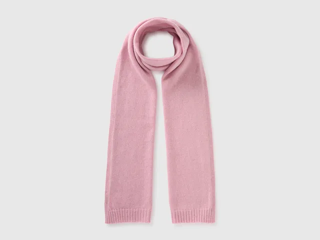 United Colors of Benetton 100% wool scarf sciarpa lana pura