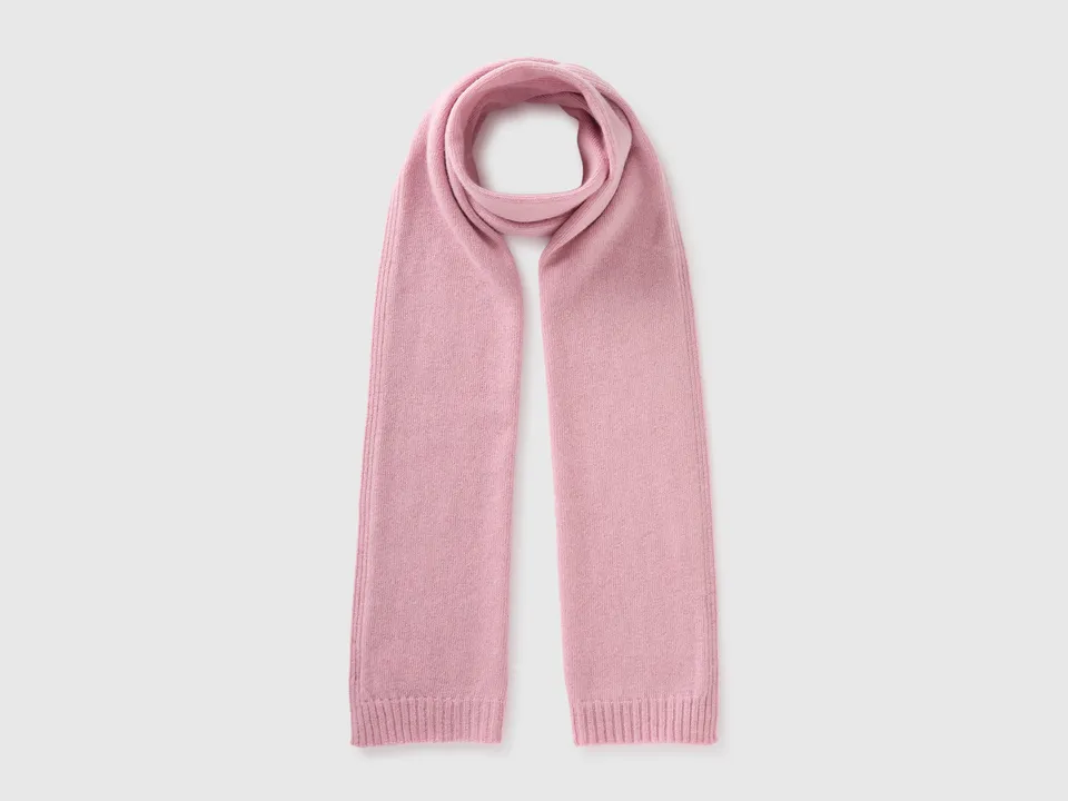 United Colors of Benetton 100% wool scarf sciarpa lana pura