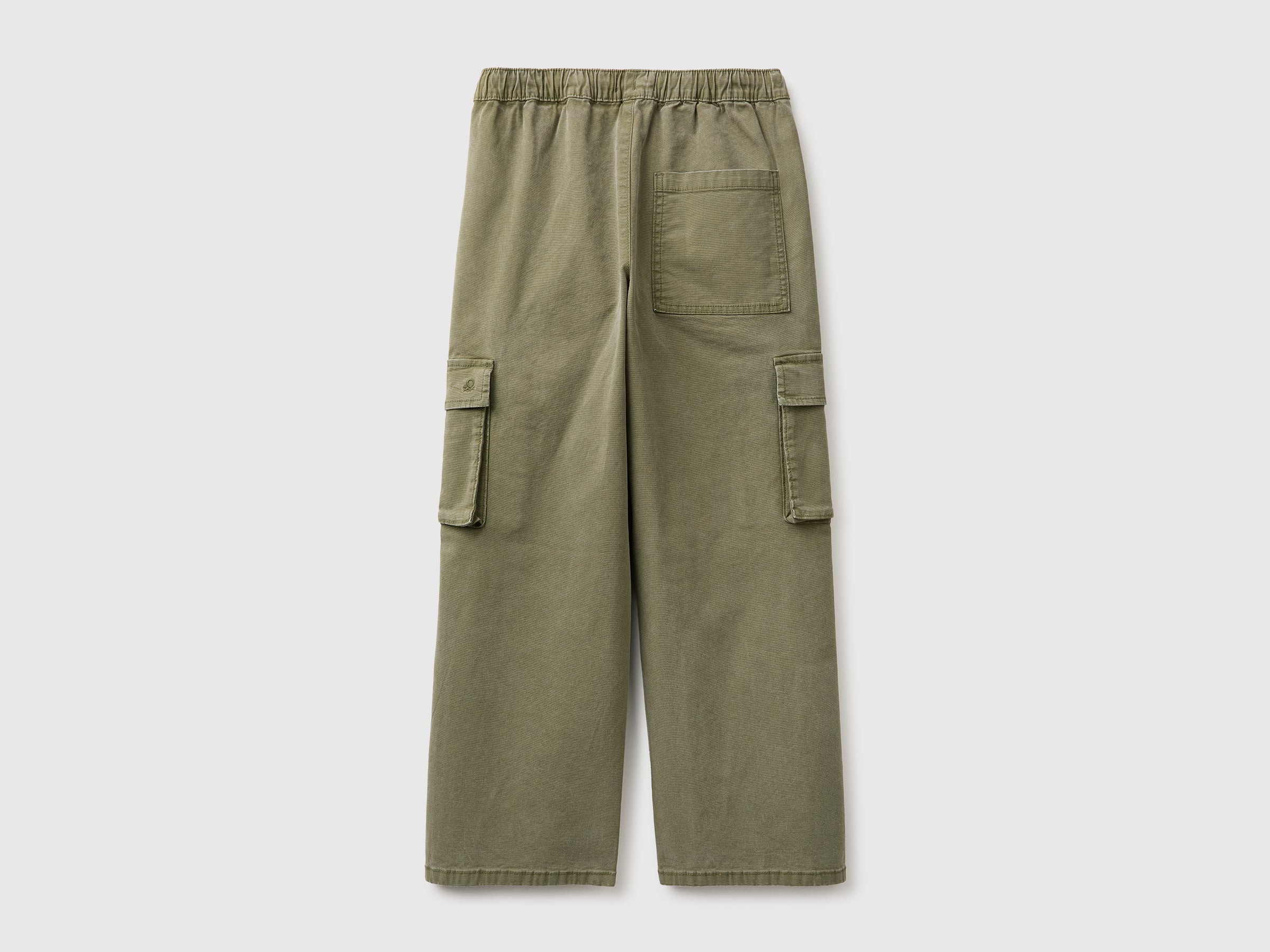 United Colors of Benetton cargo pantaloni tela cotone coulisse