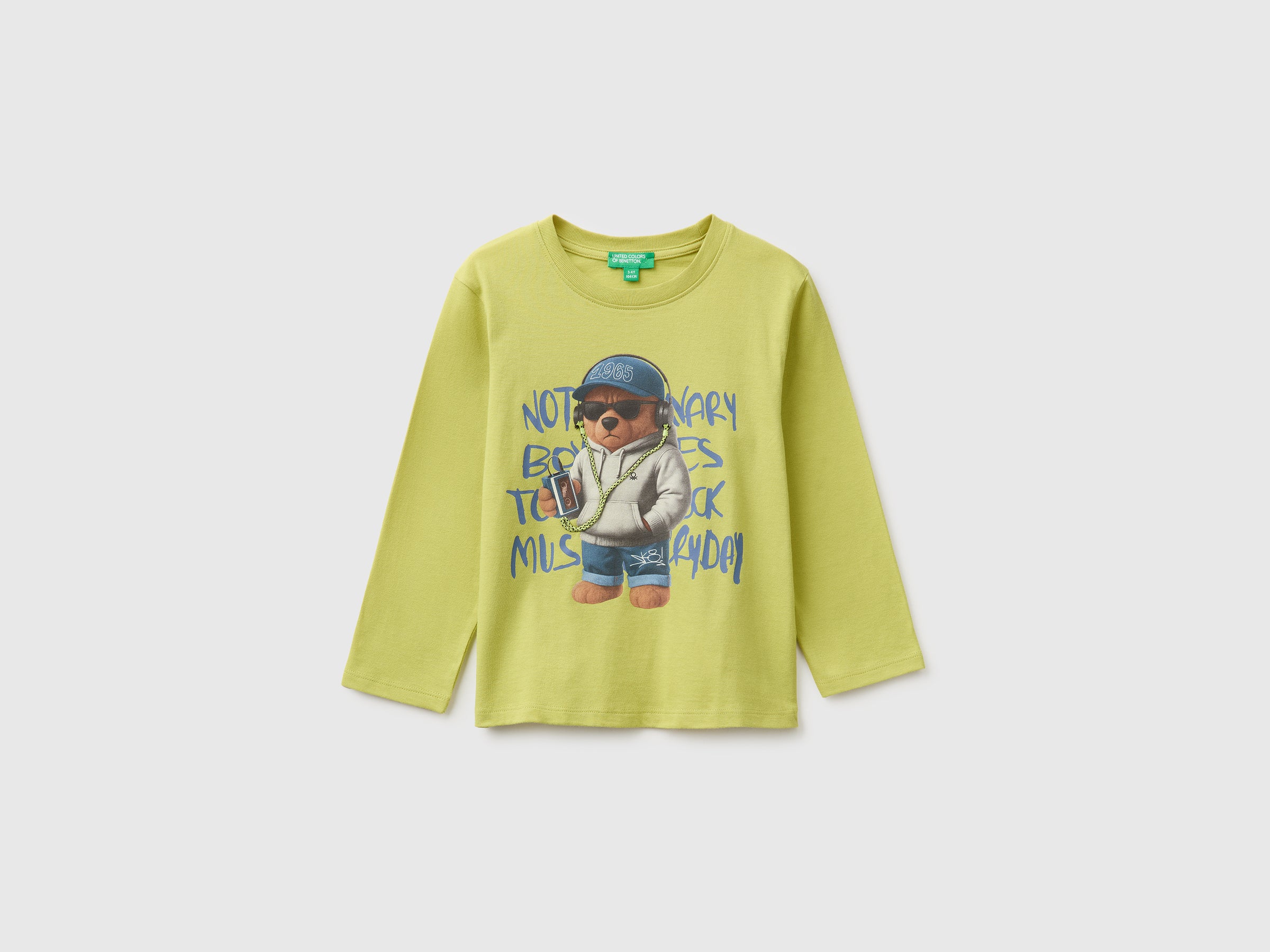 United Colors of Benetton maglietta stampa ricamo cotone 104