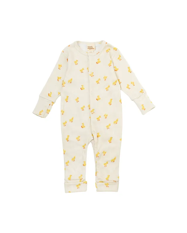 Woolly Organic Sleepsuit GOTS SS27 tutina cotone Follow Chicks
