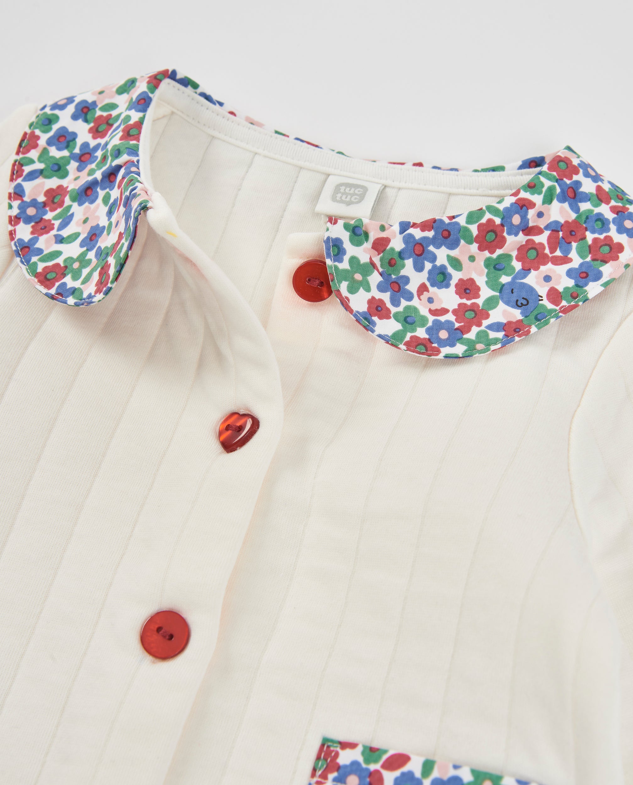 TucTuc Maglioni Giacca Maglia Neonata Floreale Crudo