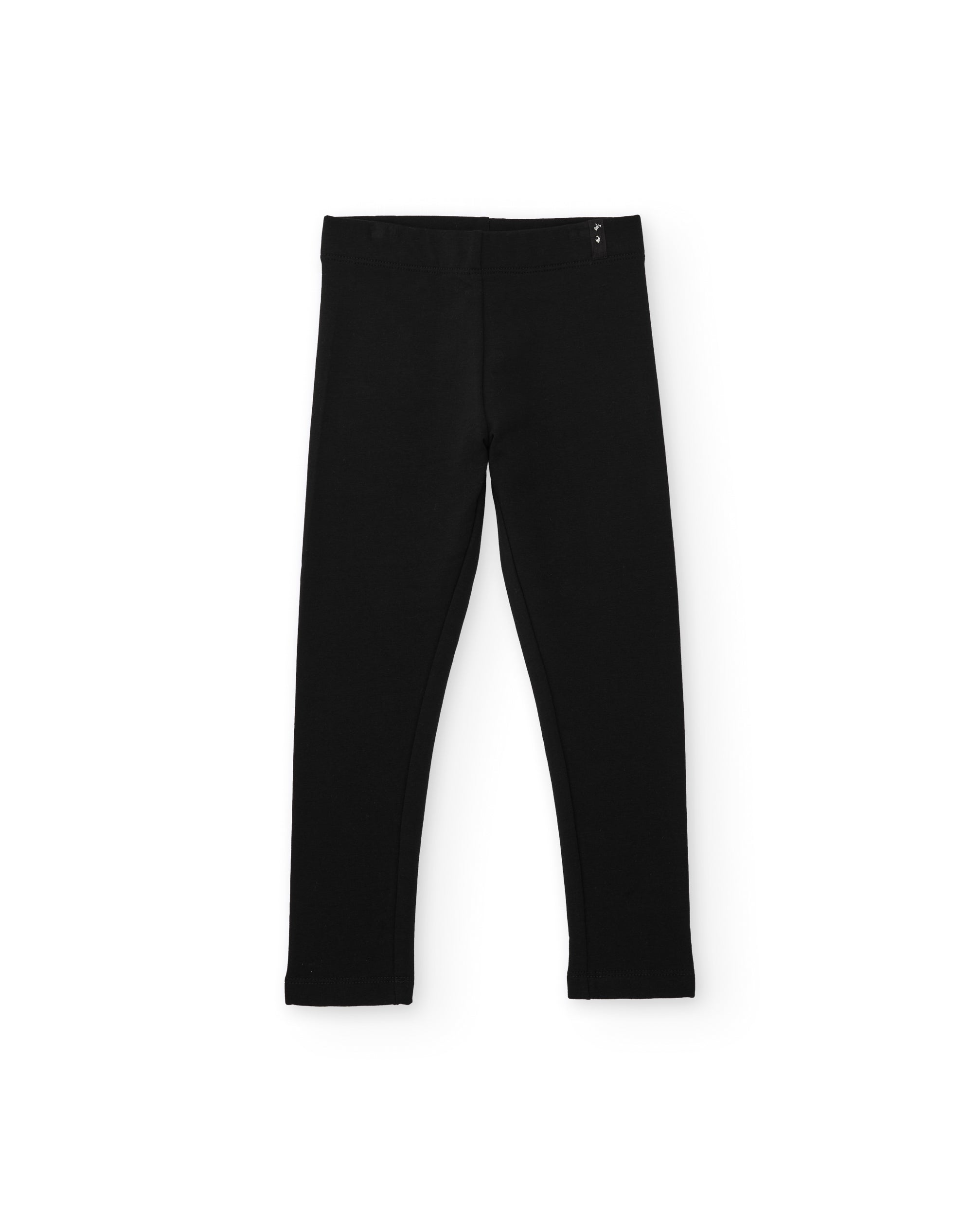TucTuc Leggings felpa bambina nero 4A elasticizzati