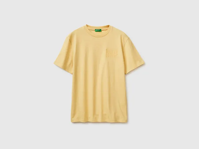 United Colors of Benetton 3UWFU10BV T-shirt melange logo cotone