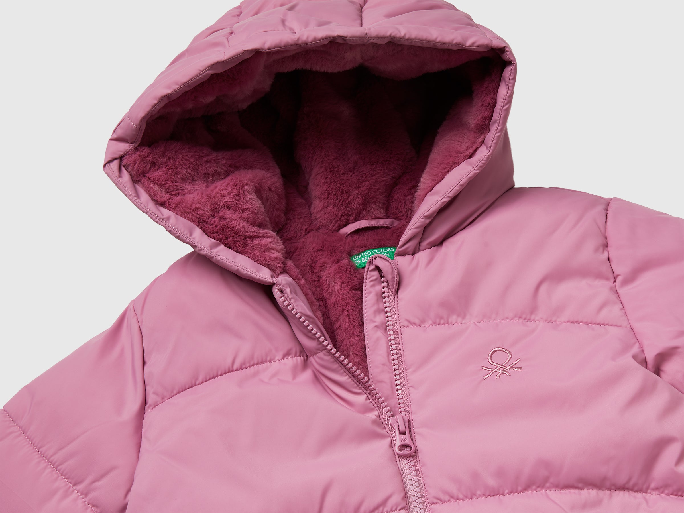 United Colors of Benetton giacca bimbo imbottita cappuccio trapuntata