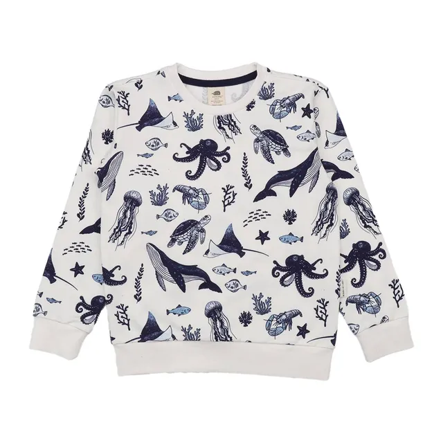 Kocarcia Walkiddy Felpa Oceano cotone biologico 2-3 anni 98cm