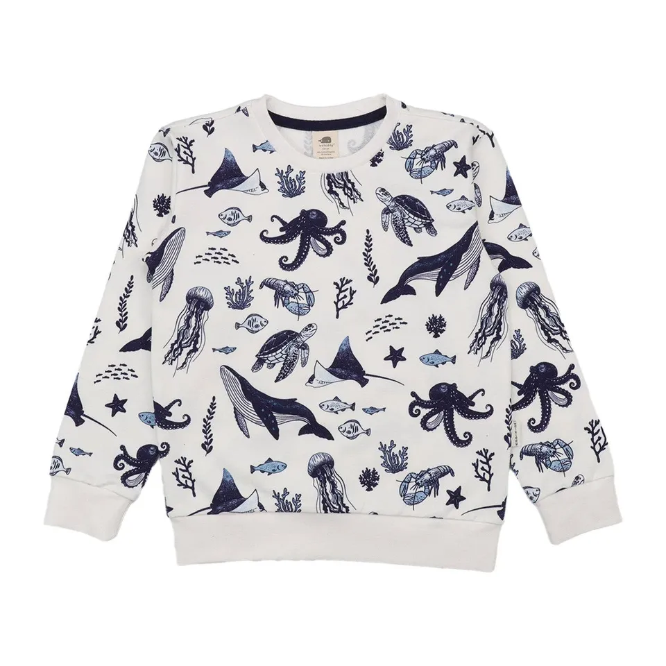 Kocarcia Walkiddy Felpa Oceano cotone biologico 2-3 anni 98cm