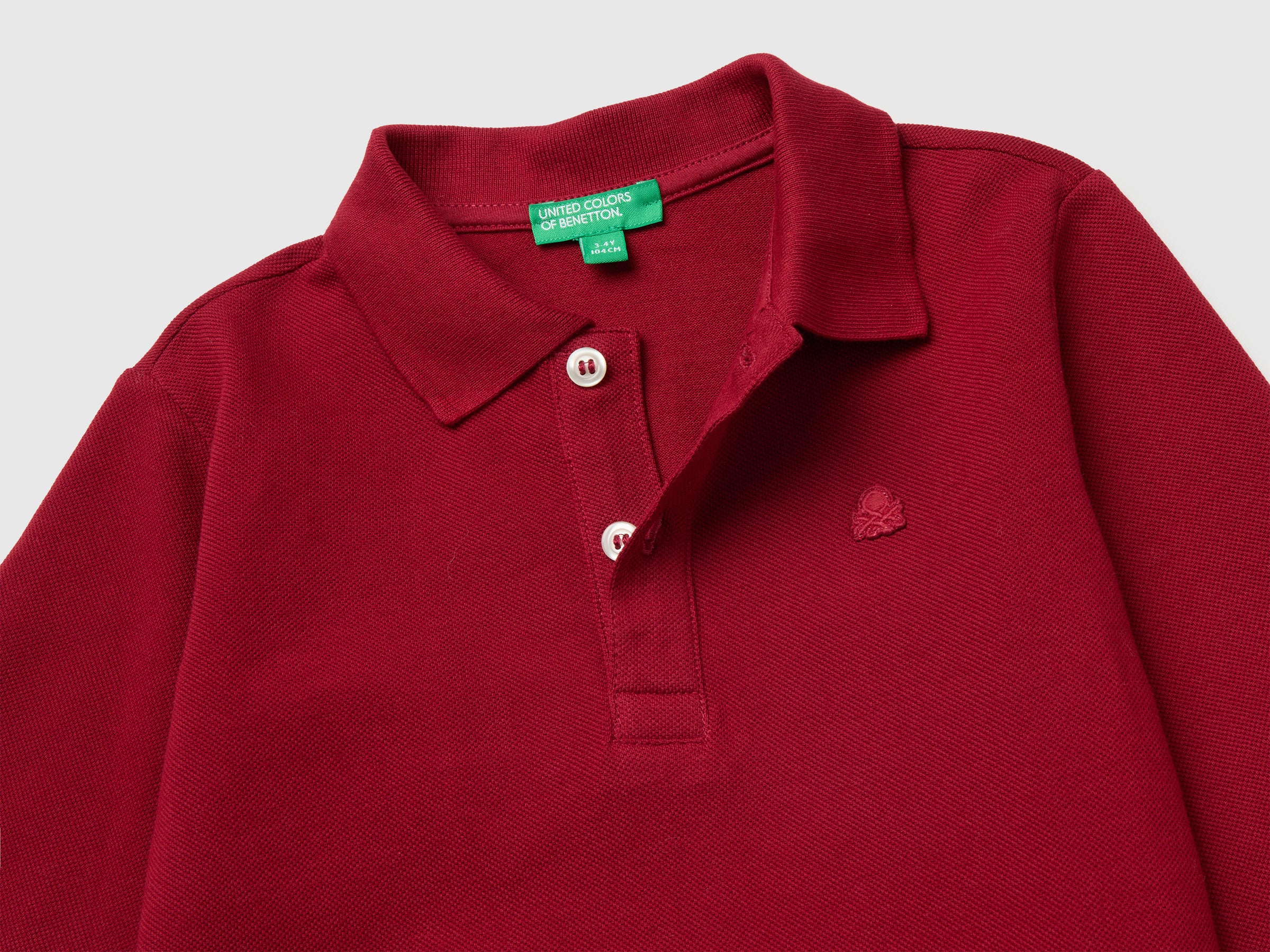 United Colors of Benetton Polo bimbo manica lunga cotone bio 82-116