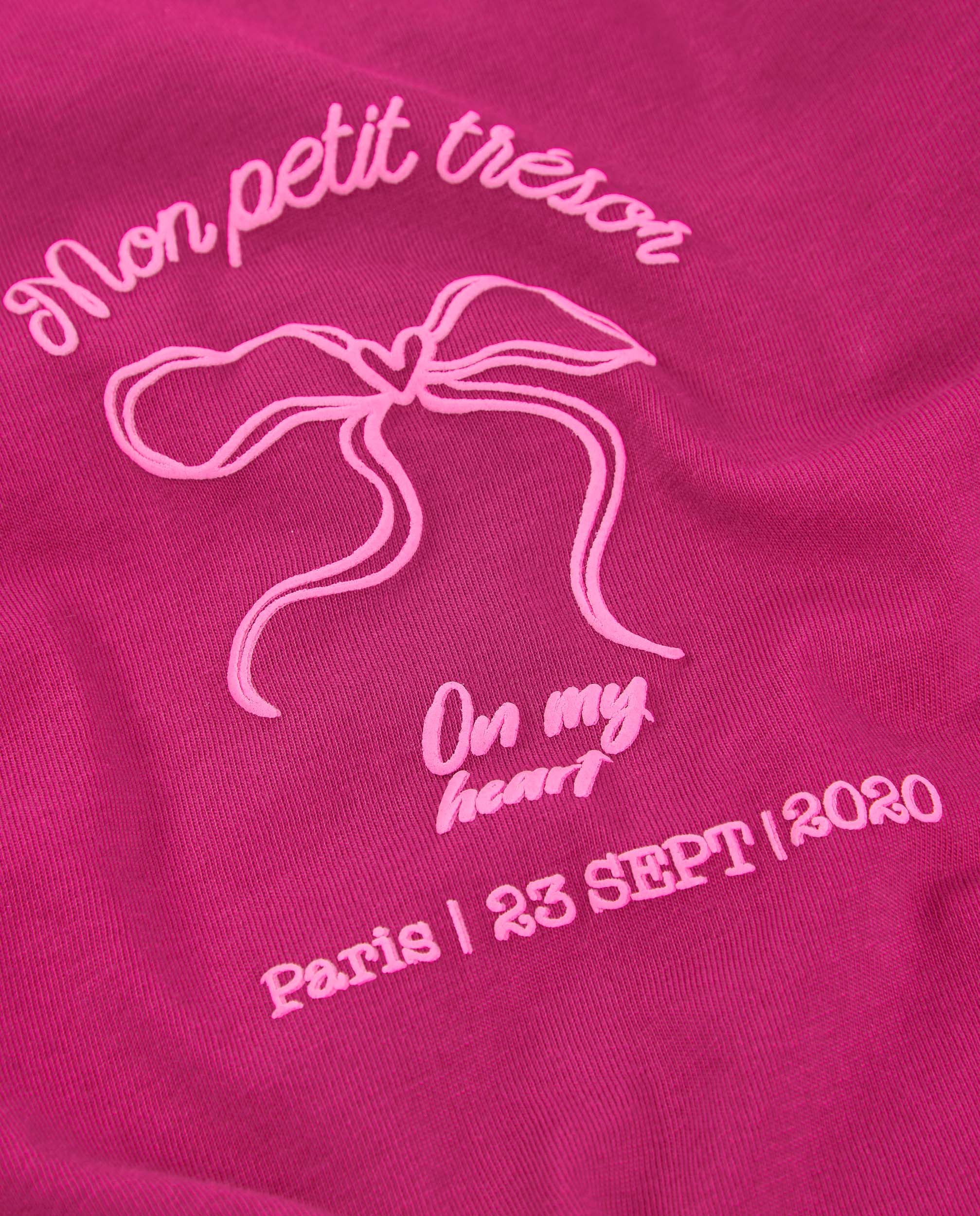 TucTuc Magliette Maglietta Bambina Fucsia 6M in Cotone