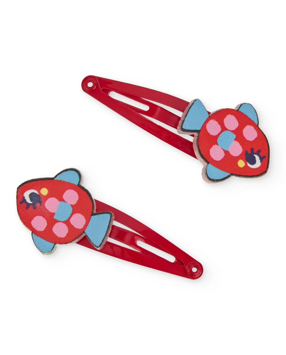 TucTuc Accessori mollettine bambina pesce rosso