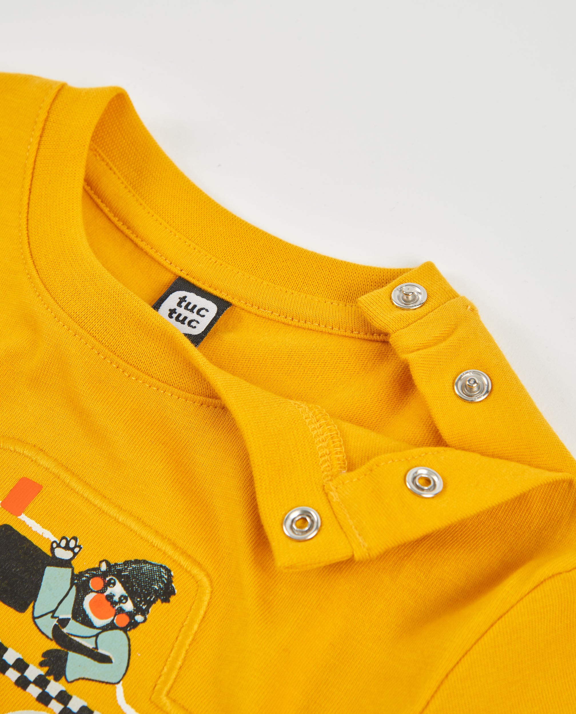 TucTuc Magliette Maglia bimbo taxi cotone gialla 4 anni